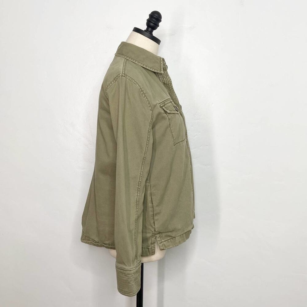 Abercrombie & Fitch Army Green Utility Shacket Lightweight Coat Boho Y2k Size XS - Picture 6 of 13